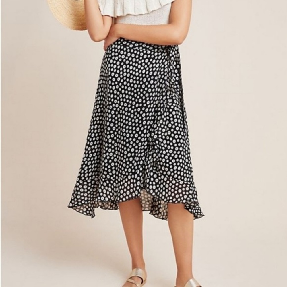 NWT Maeve by Anthropologie Sybil Wrap Skirt, L
